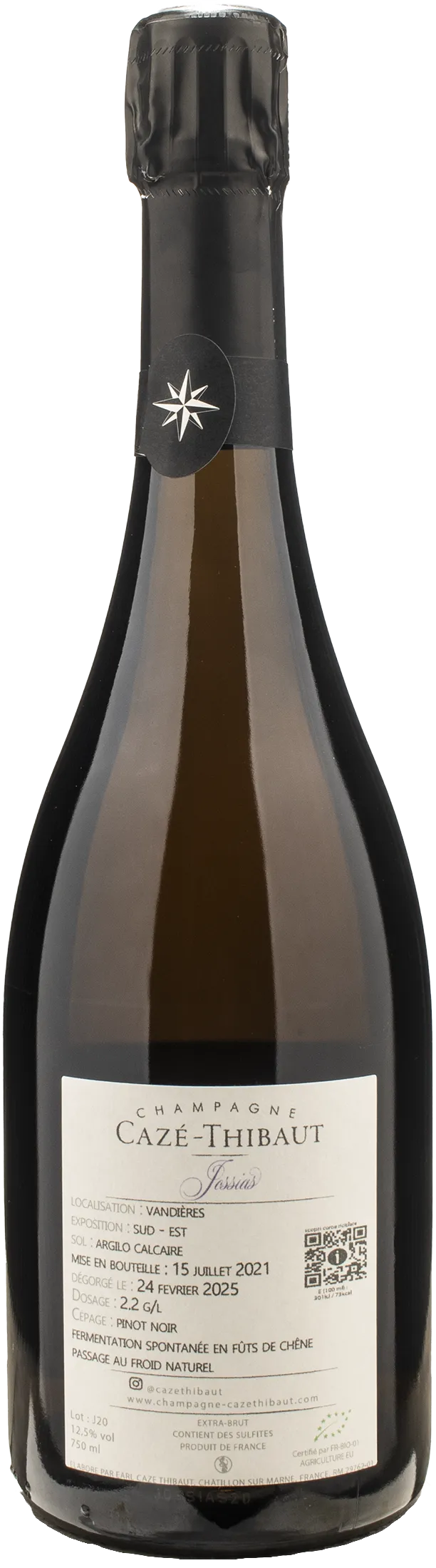 Caze Thibaut Champagne Extra Brut Jossias 2020