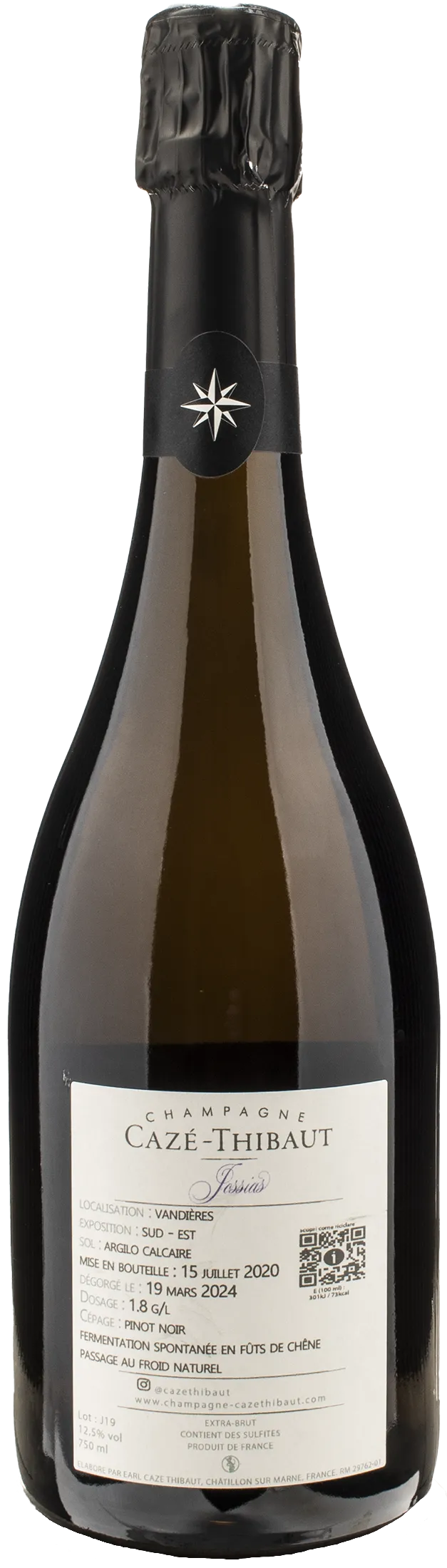 Caze Thibaut Champagne Extra Brut Jossias 2019