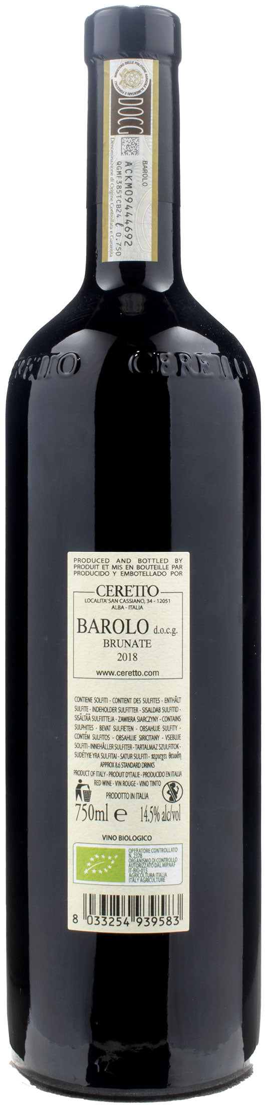 Ceretto Barolo Brunate 2018