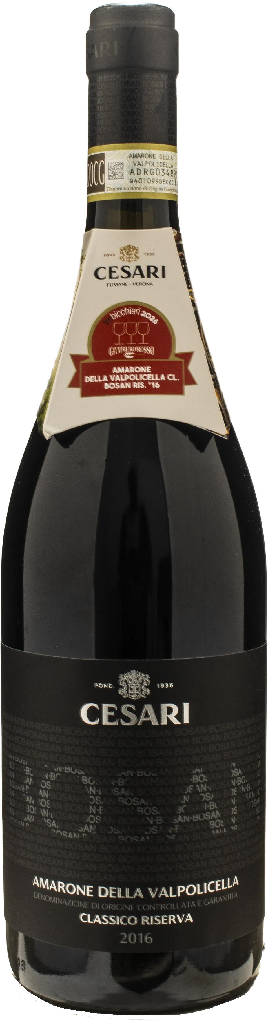 Cesari Amarone della Valpolicella Classico Bosan Riserva 2016