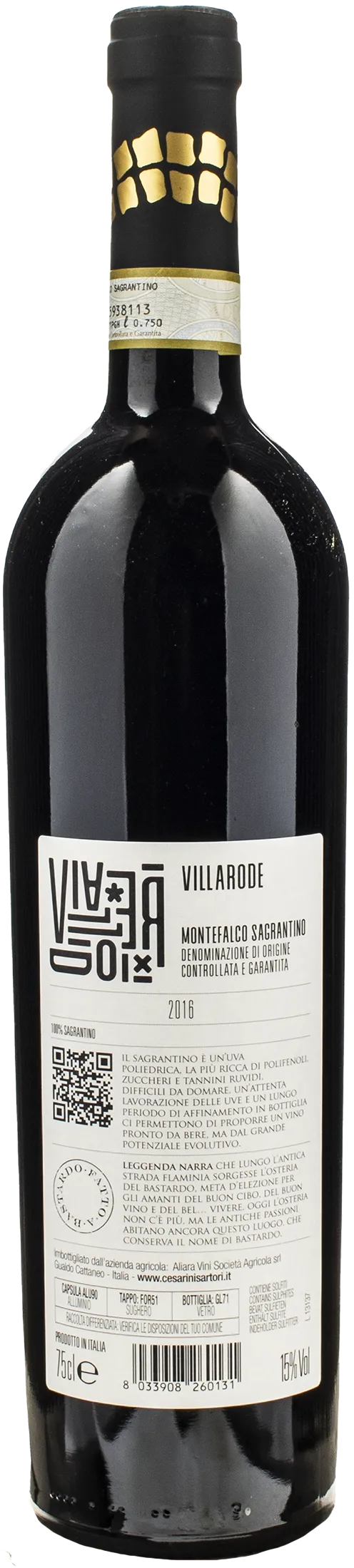 Cesarini Sartori Sagrantino di Montefalco Villarode 2016
