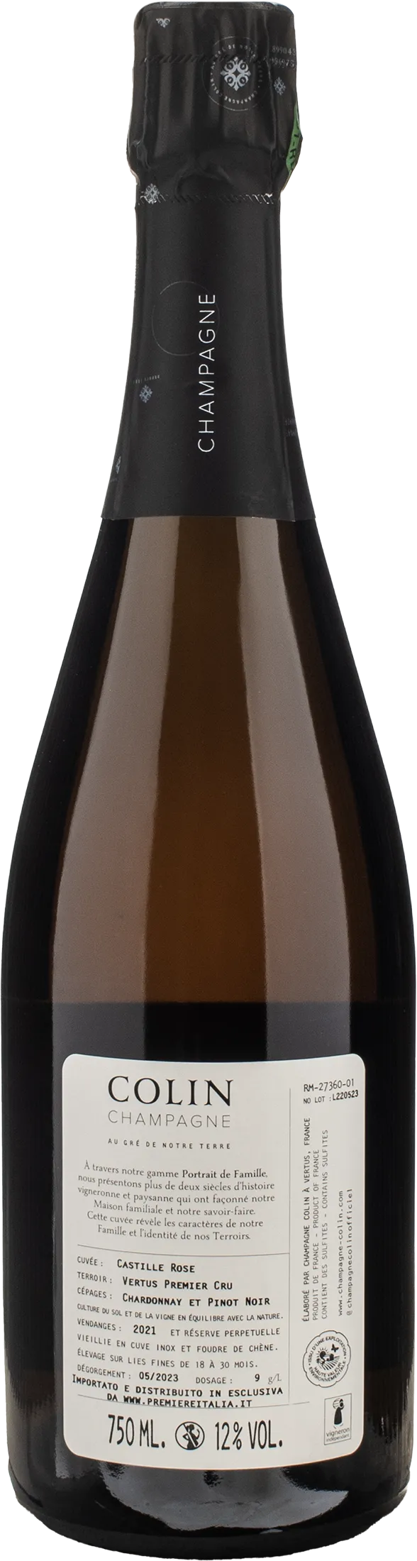 Colin Champagne Rosè Castille 1er Cru Brut Rosè