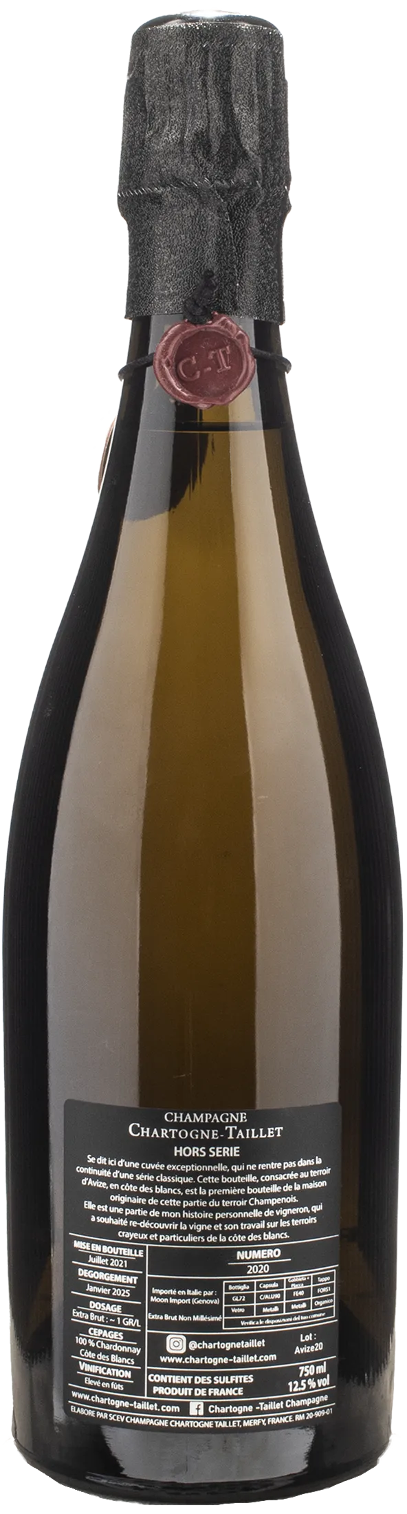 Chartogne Taillet Champagne Hors Serie Avize Grand Cru Blanc de Blancs Extra Brut 2020