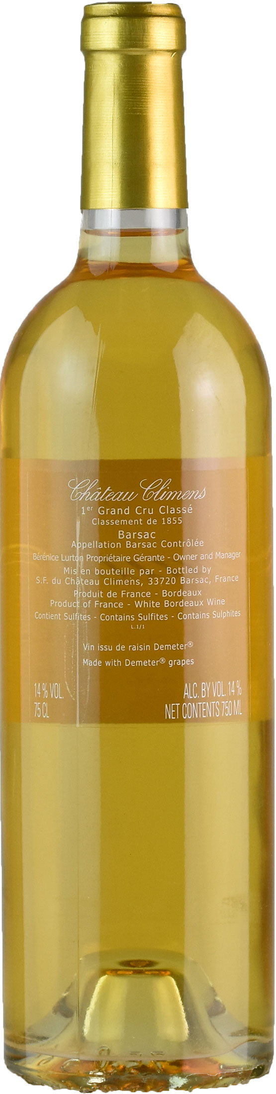 Chateau Climens Barsac 2016