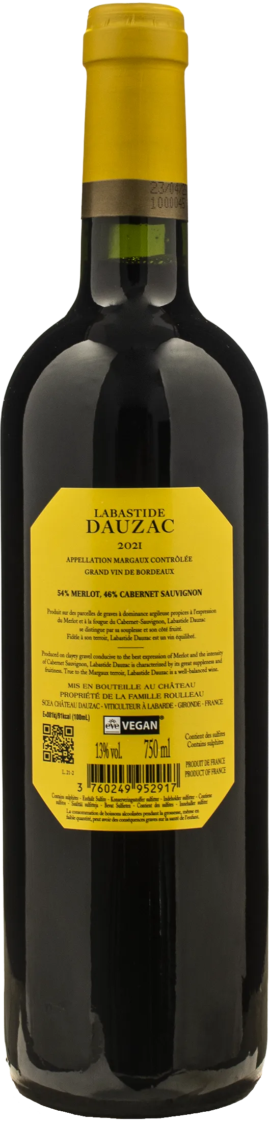 Chateau Dauzac Margaux Labastide Dauzac 2021