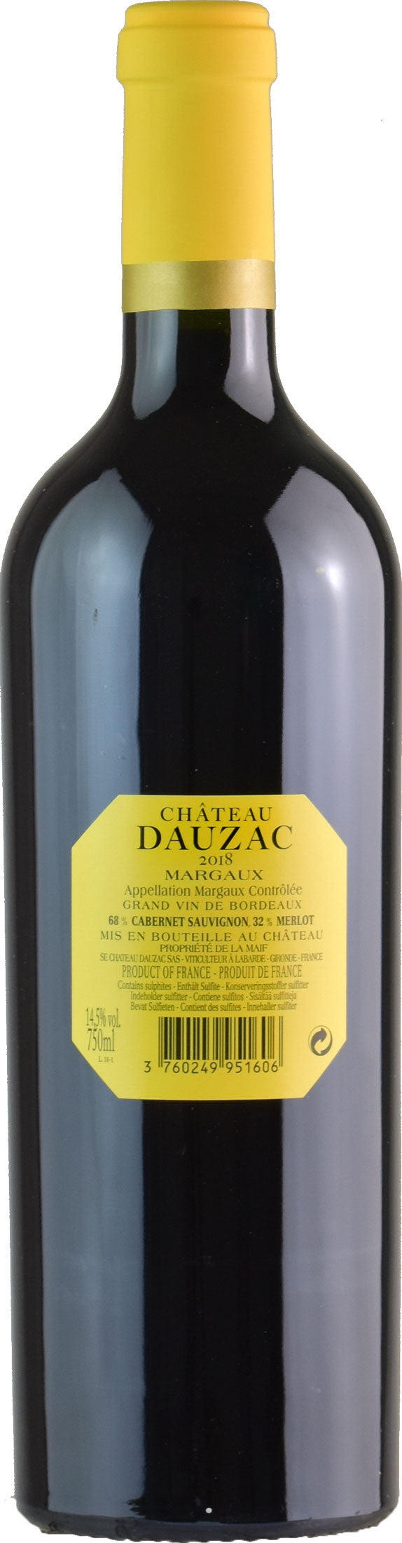 Chateau Dauzac Margaux Rouge 2018