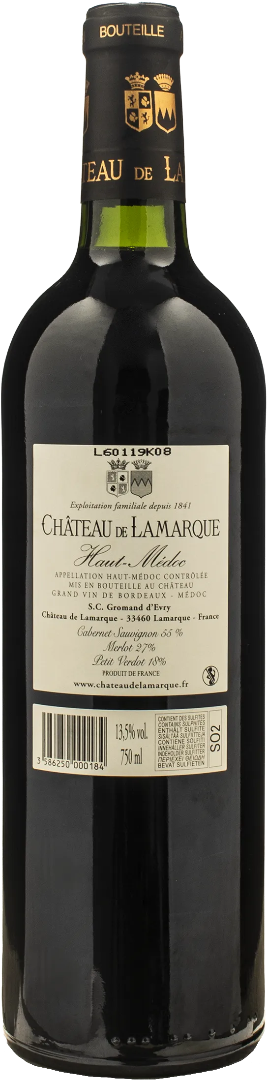Chateau de Lamarque Haut Medoc 2023