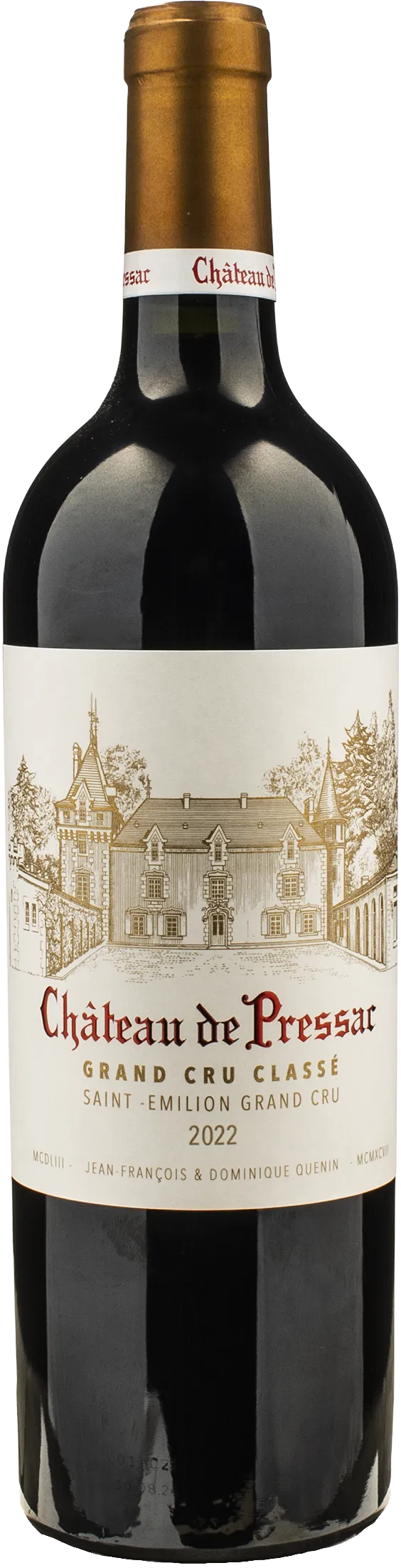 Chateau de Pressac Saint Emilion Grand Cru Classe 2022