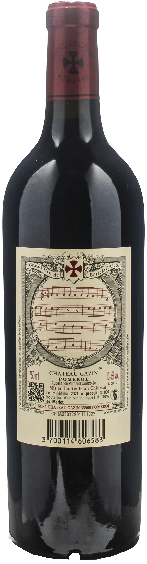 Chateau Gazin Pomerol 2021