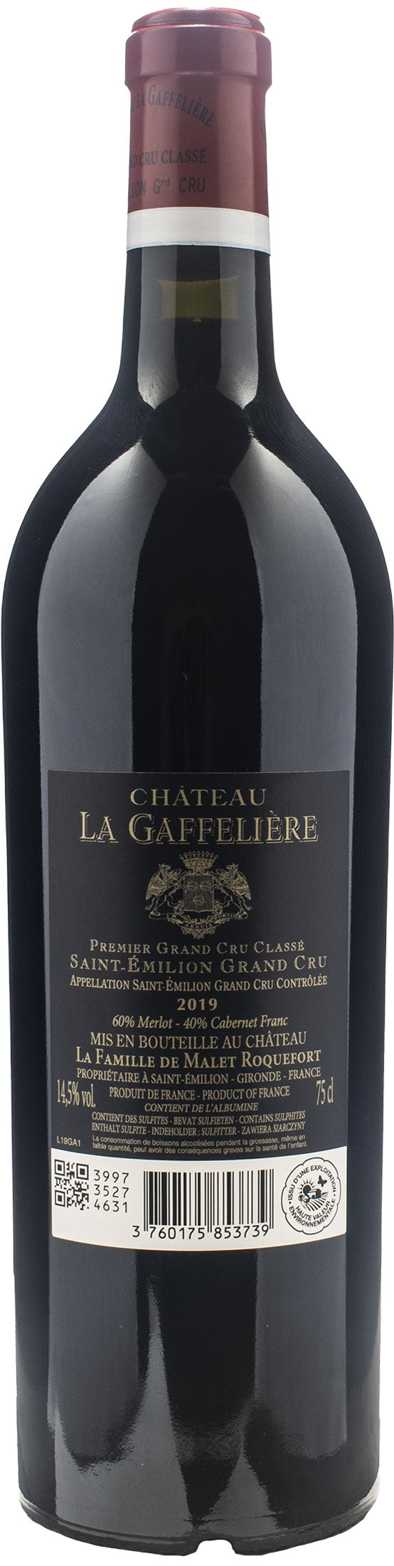 Chateau La Gaffeliere Saint Emilion 1er Grand Cru Classe 2019