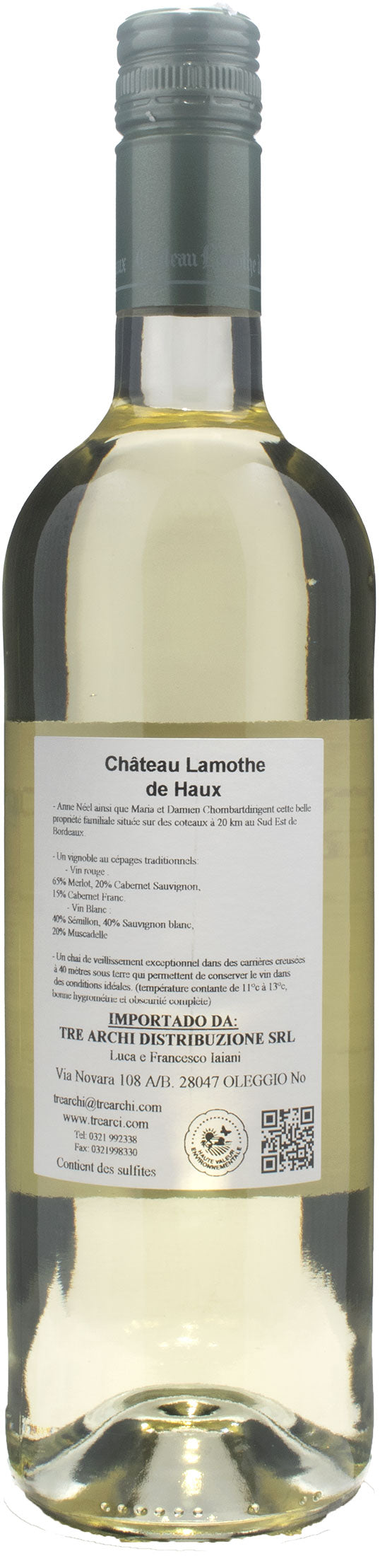 Chateau Lamothe de Haux Bordeaux Blanc 2022