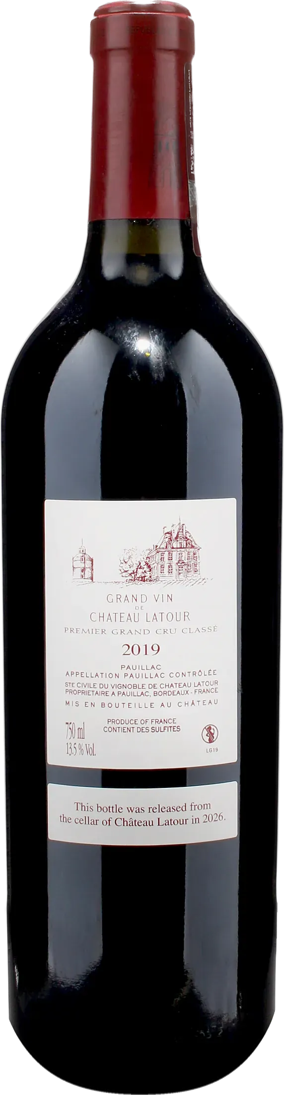 Chateau Latour Pauillac Premier Grand Cru Classe 2019