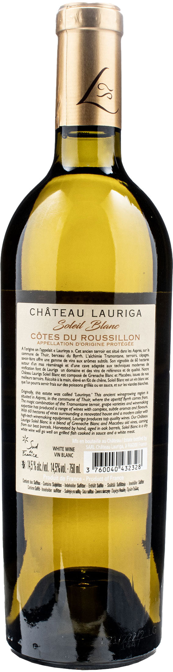 Chateau Lauriga Soleil Blanc 2020