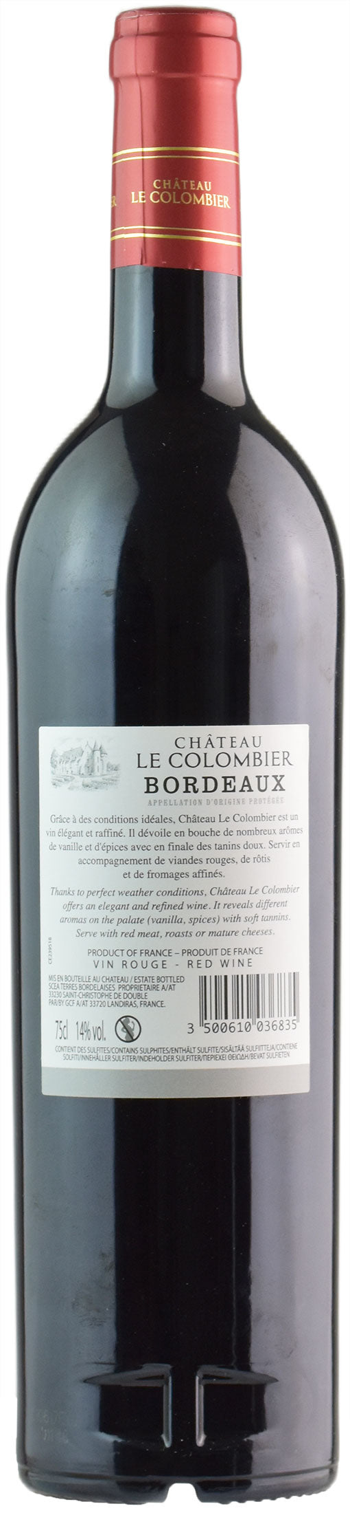 Chateau Le Colombier Bordeaux Rouge 2020