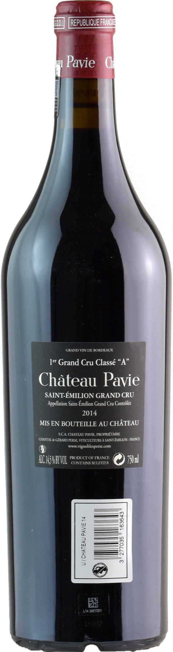 Chateau Pavie Saint Emilion 1er Grand Cru Classe 2014