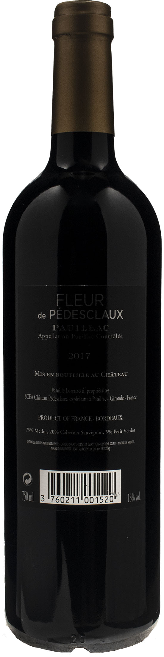 Chateau Pedesclaux Pauillac Fleur de Pedesclaux 2017