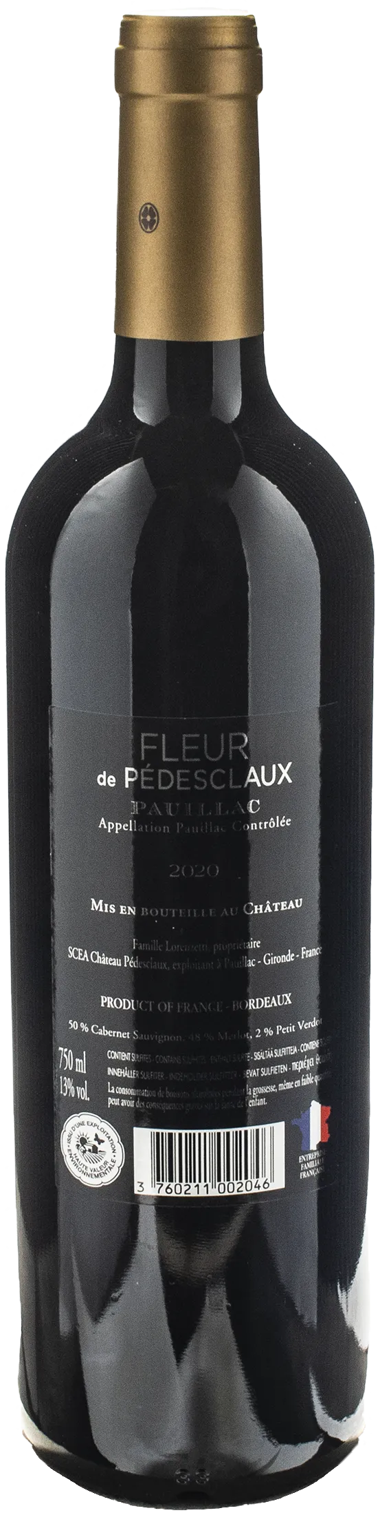 Chateau Pedesclaux Pauillac Fleur de Pedesclaux 2020