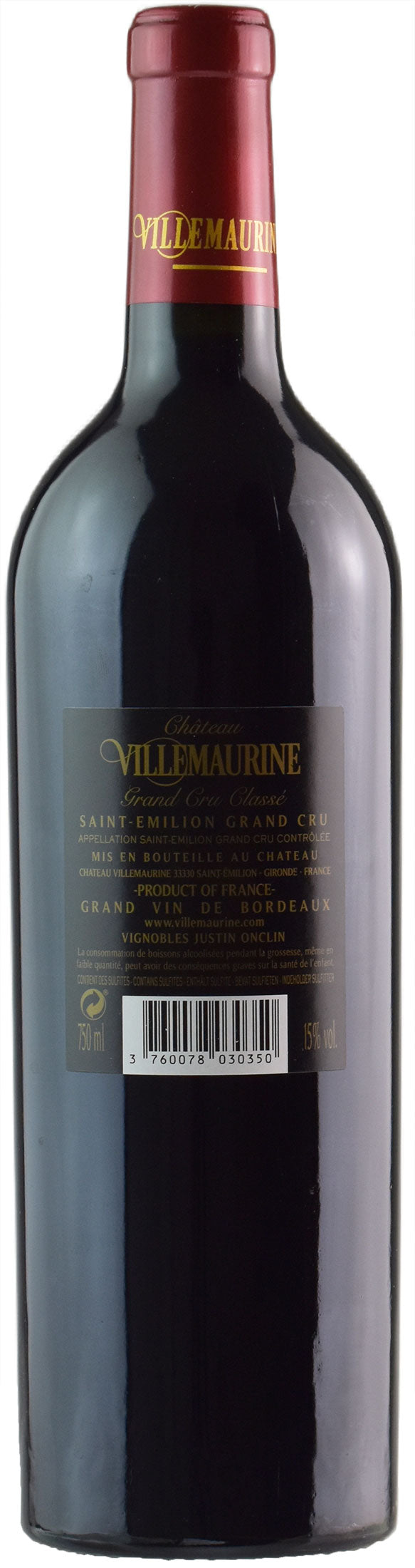 Chateau Villemaurine Saint Emilion Grand Cru Classé 2018