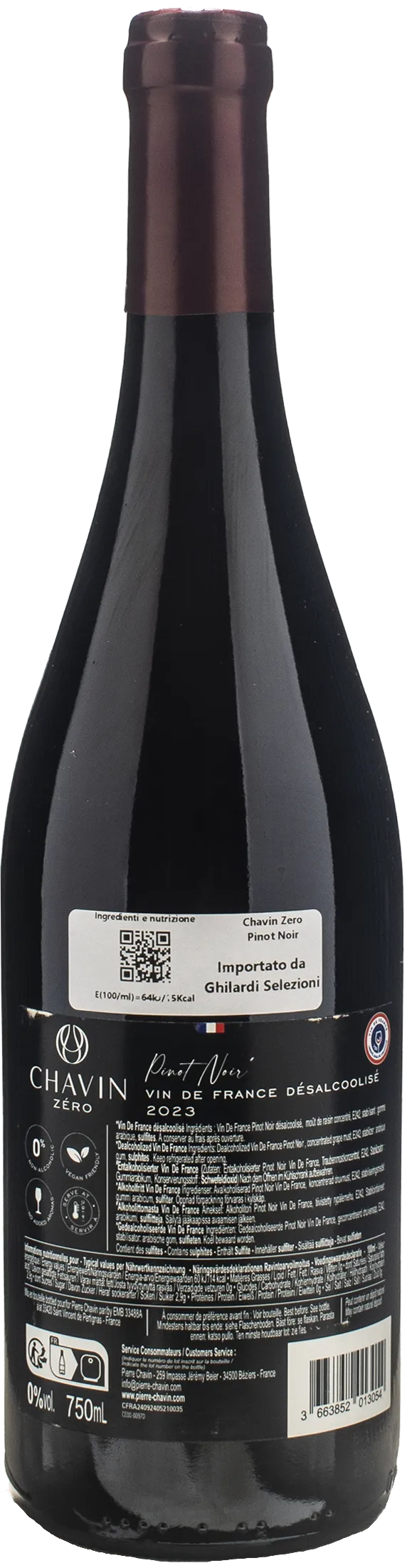 Chavin Pinot Noir Zero Alcol 2023