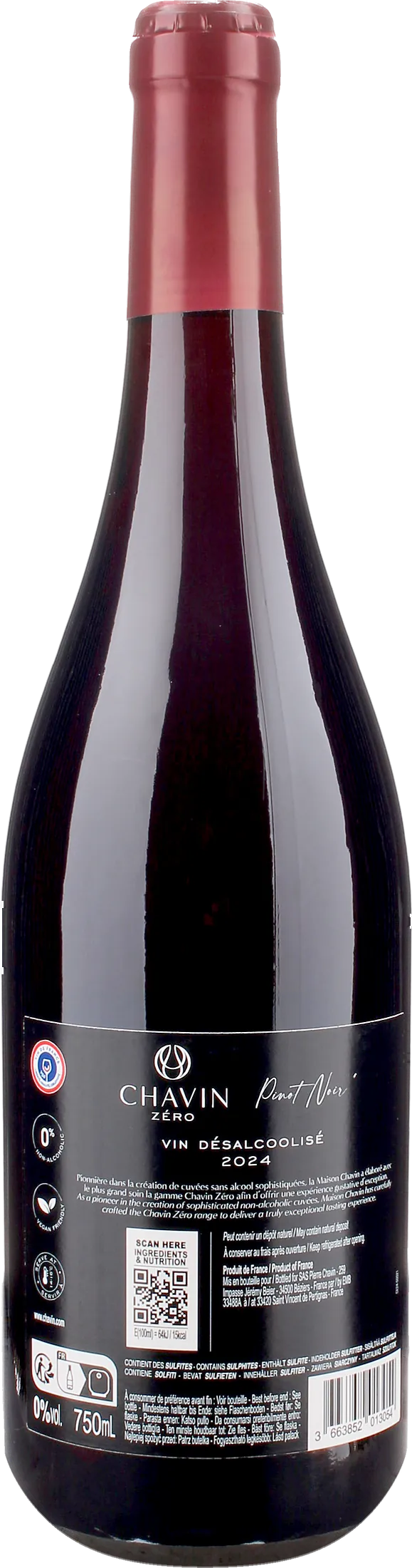 Chavin Pinot Noir Zero Alcol 2024