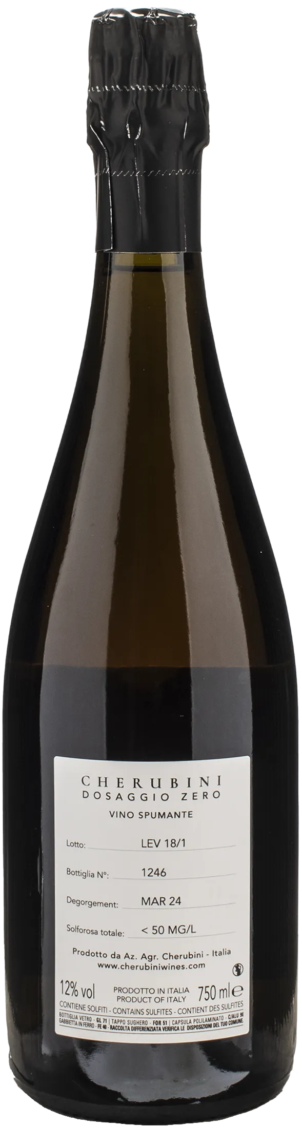 Cherubini Levis Rosè Dosaggio Zero