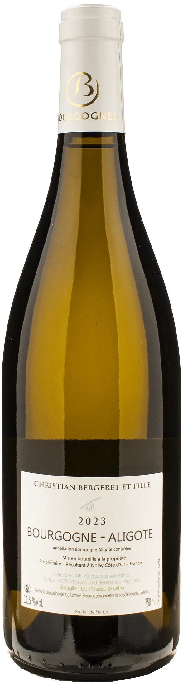 Christian Bergeret Bourgogne Aligote 2023
