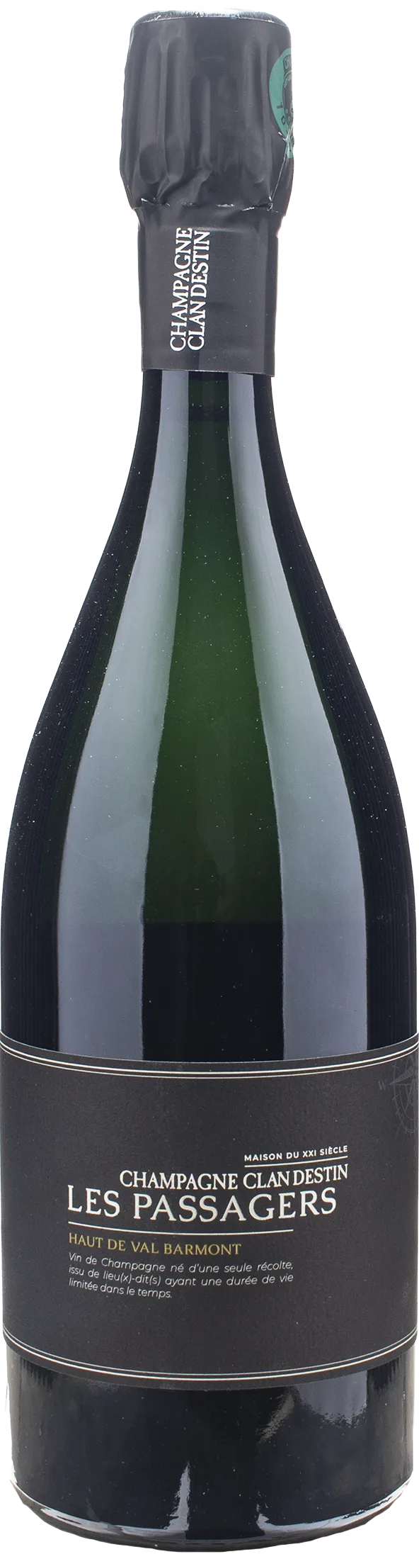 Clandestin Champagne Les Passagers Haut de Val Barmont Brut Nature 2023