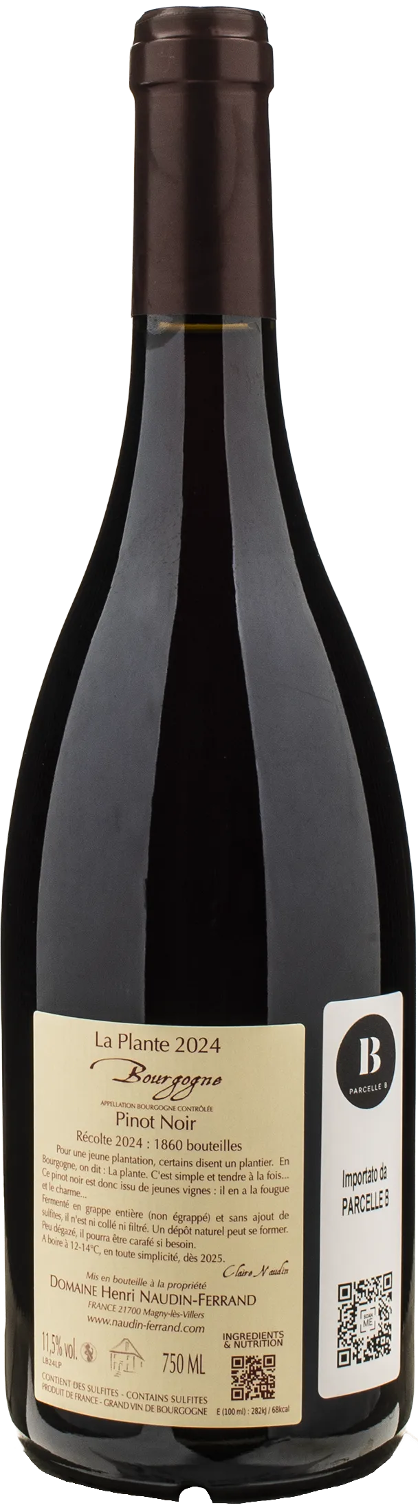 Claire Naudin Ferrand Bourgogne Pinot Noir Rouge La Plante 2024