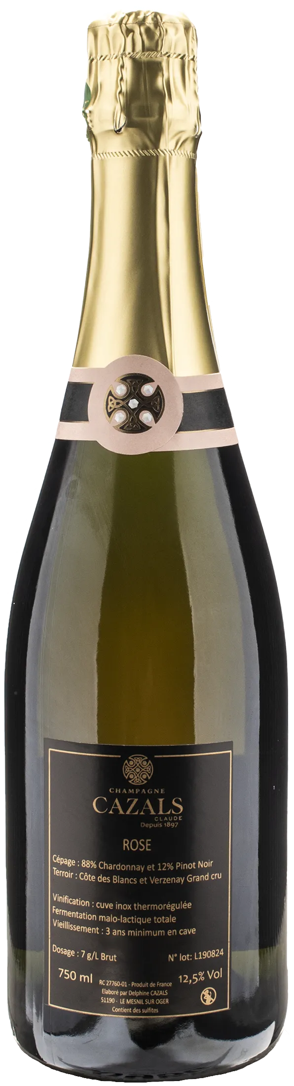 Claude Cazals Champagne Grand Cru Cuvee Rosee