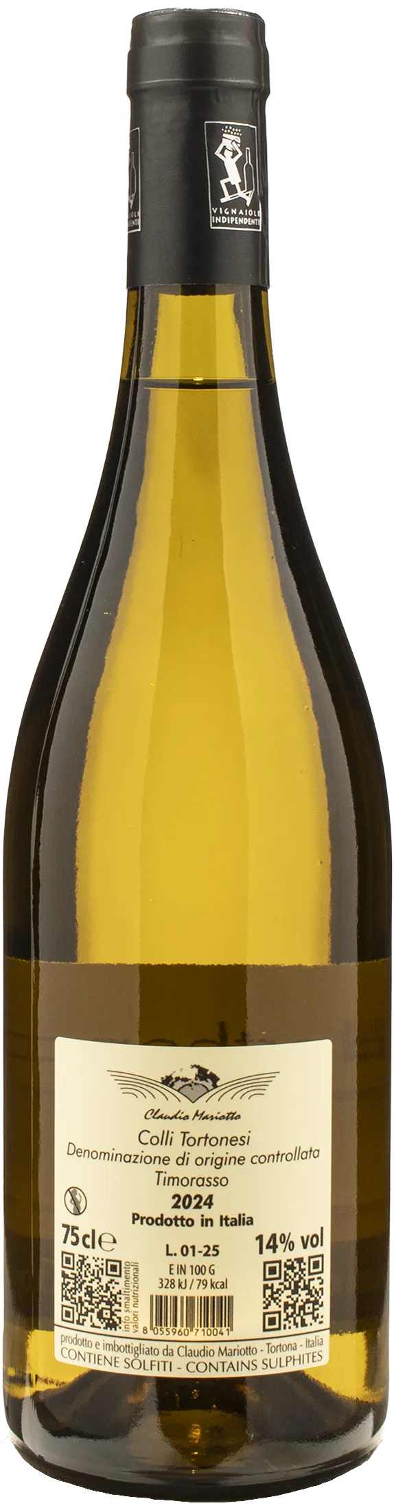 Claudio Mariotto Colli Tortonesi Timorasso Derthona 2024