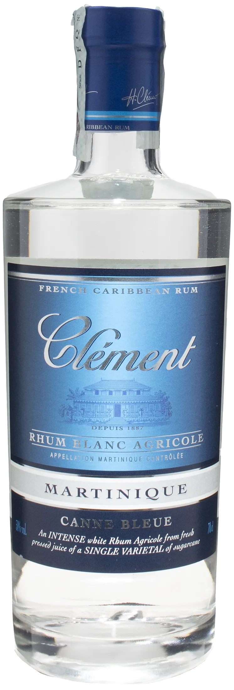 Clement Rhum Blanc Agricole Canne Bleue 0.7L