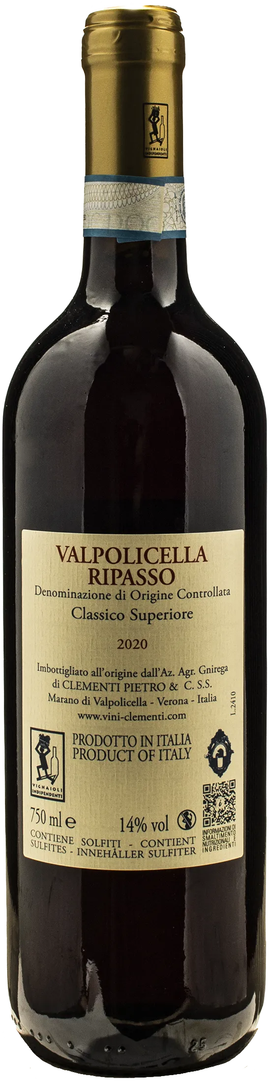Clementi Valpolicella Ripasso Classico Superiore 2020