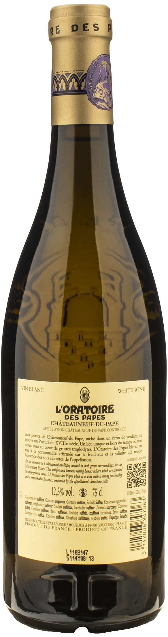 Clos de l'Oratoire des Papes Chateauneuf du Pape Blanc 2024