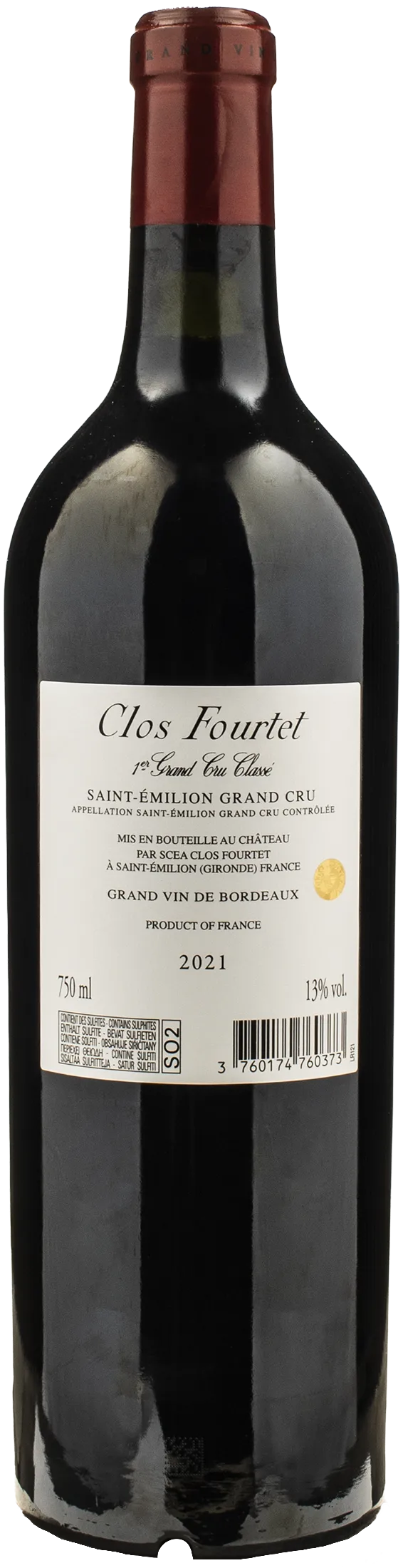 Clos Fourtet Saint Emilion 1er Grand Cru Classe 2021