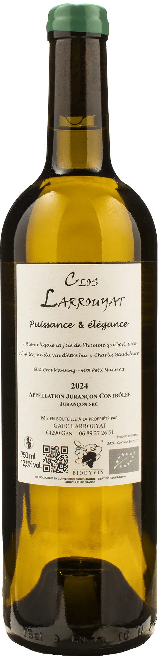 Clos Larrouyat Jurancon Sec Meteore 2024