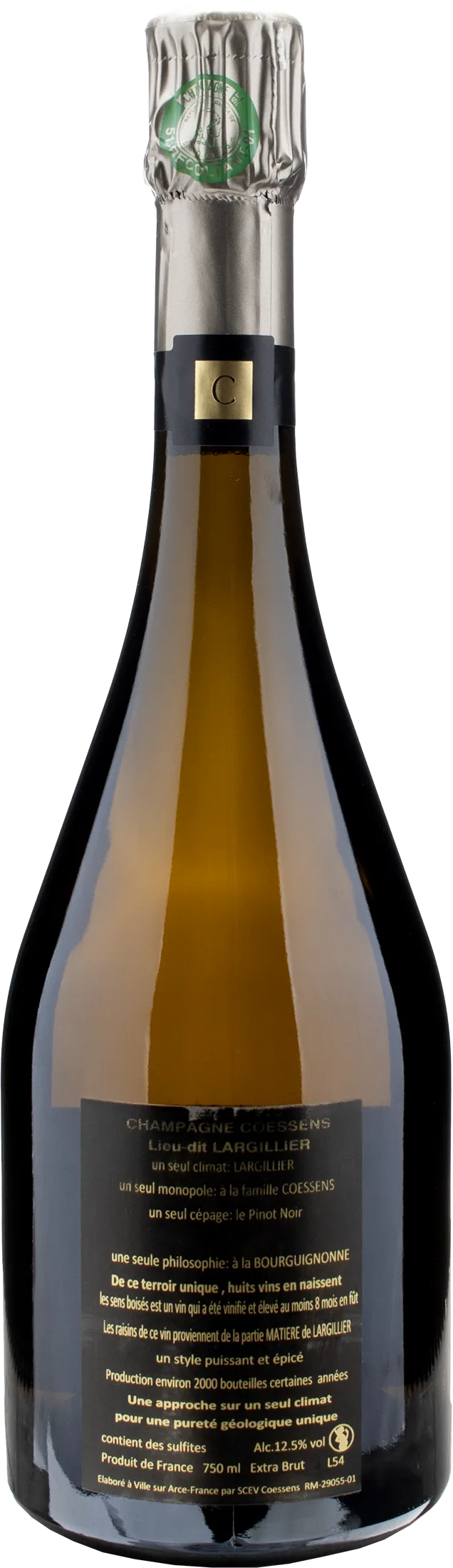 Coessens Champagne Les Sense Boises Extra Brut