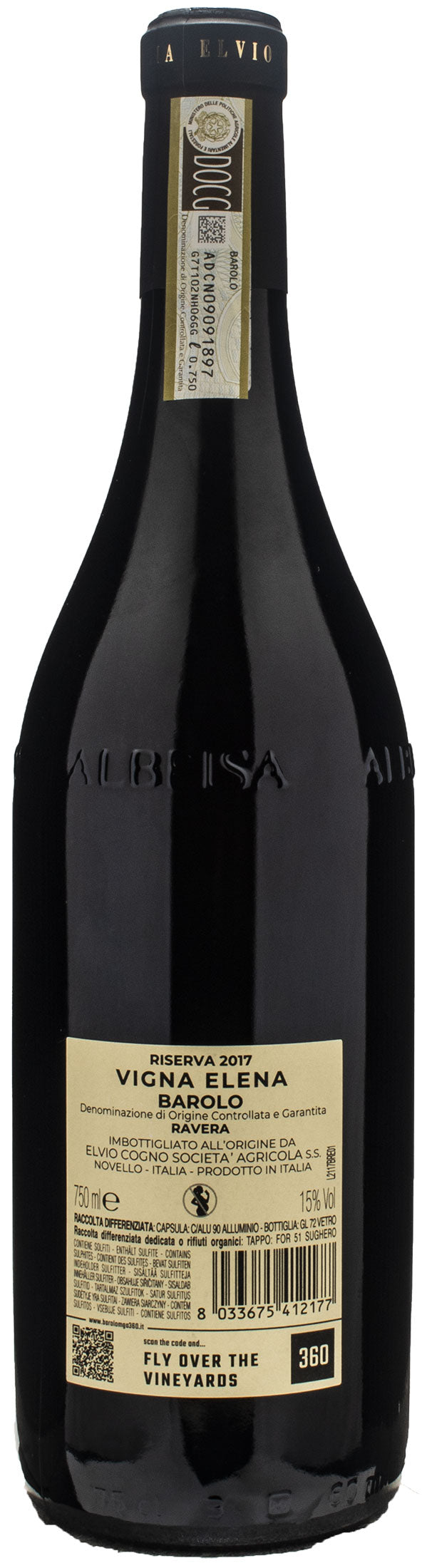 Cogno Barolo Ravera Vigna Elena Riserva 2017