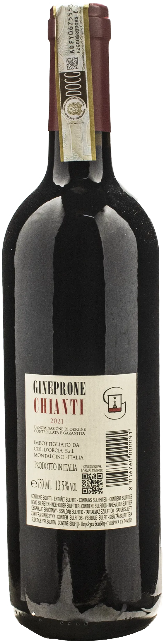 Col D'Orcia Chianti Gineprone 2021