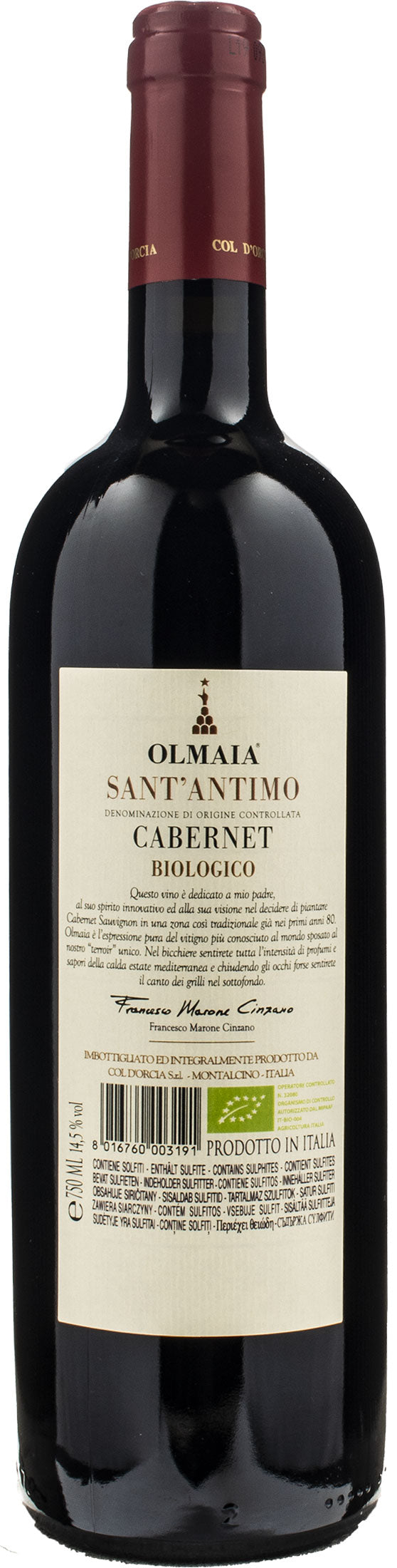 Col D'Orcia Sant'Antimo Olmaia 2016