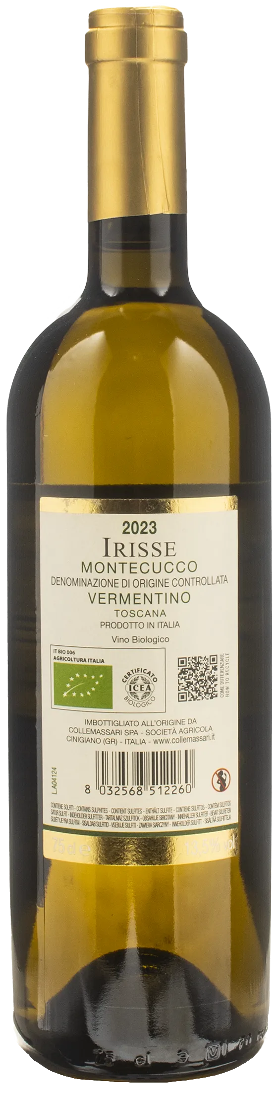 Collemassari Montecucco Vermentino Irisse 2023