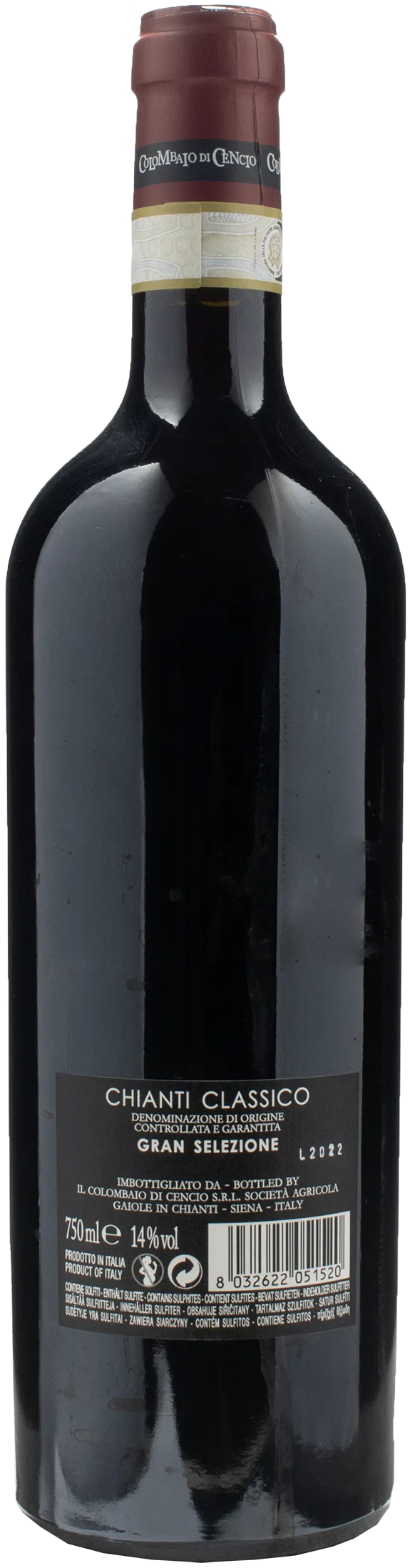 Colombaio di Cencio Chianti Classico Gran Selezione 2018