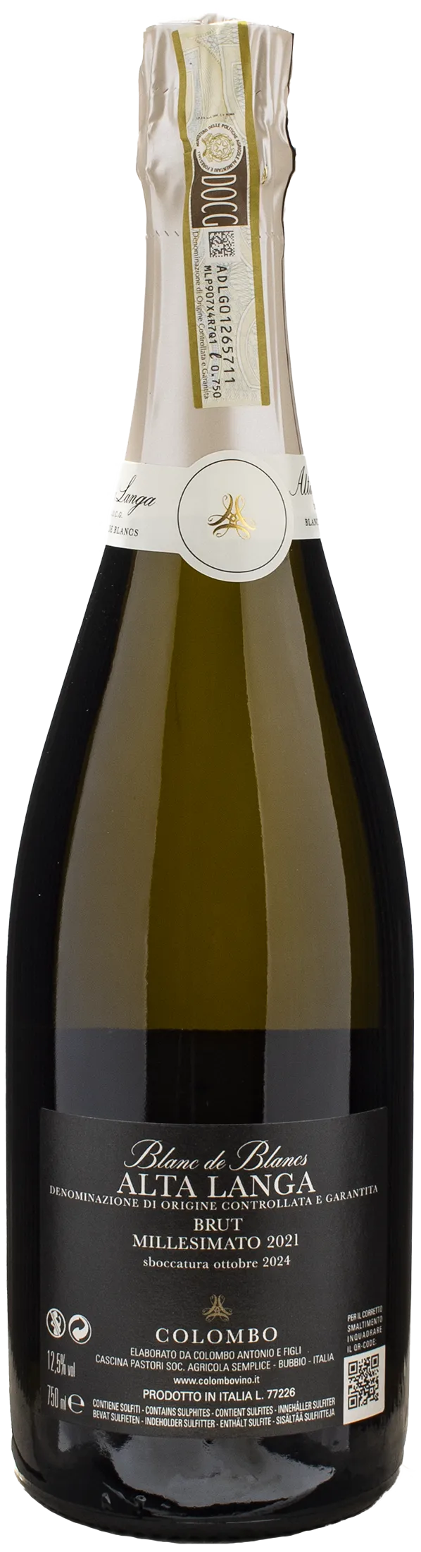 Colombo Alta Langa Blanc de Blancs Brut 2021