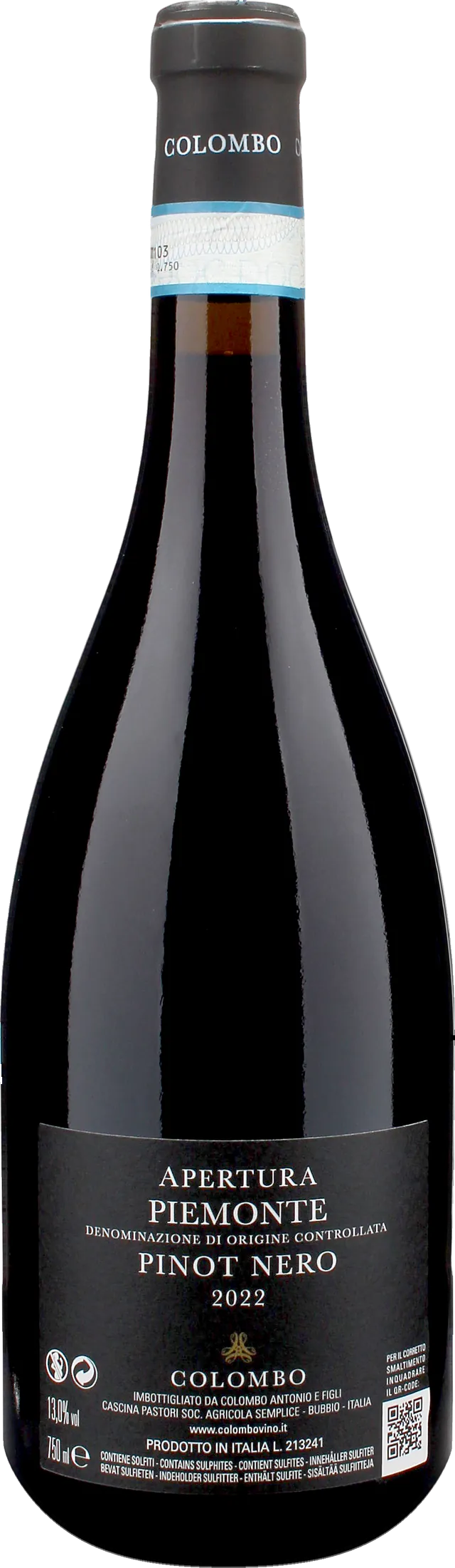 Colombo Piemonte Pinot Nero Apertura 2022