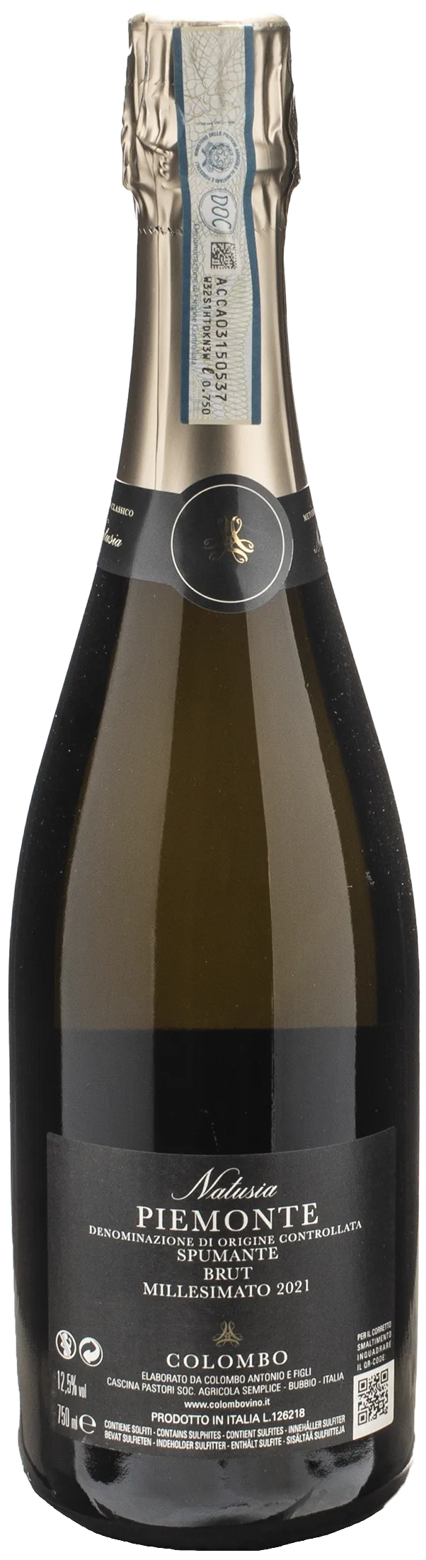 Colombo Spumante Natusia Metodo Classico 2021