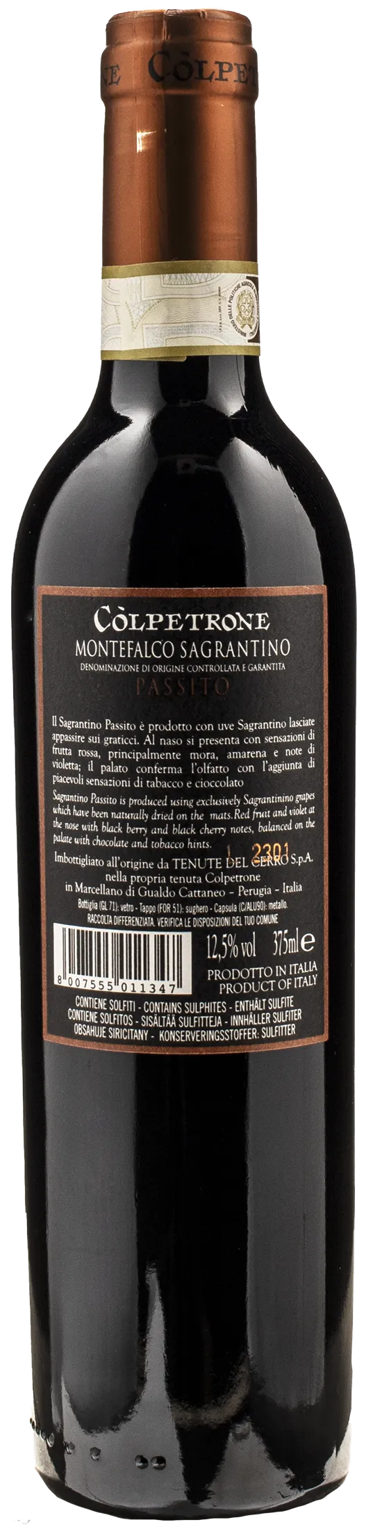 Colpetrone Sagrantino di Montefalco Passito 0.375L 2016