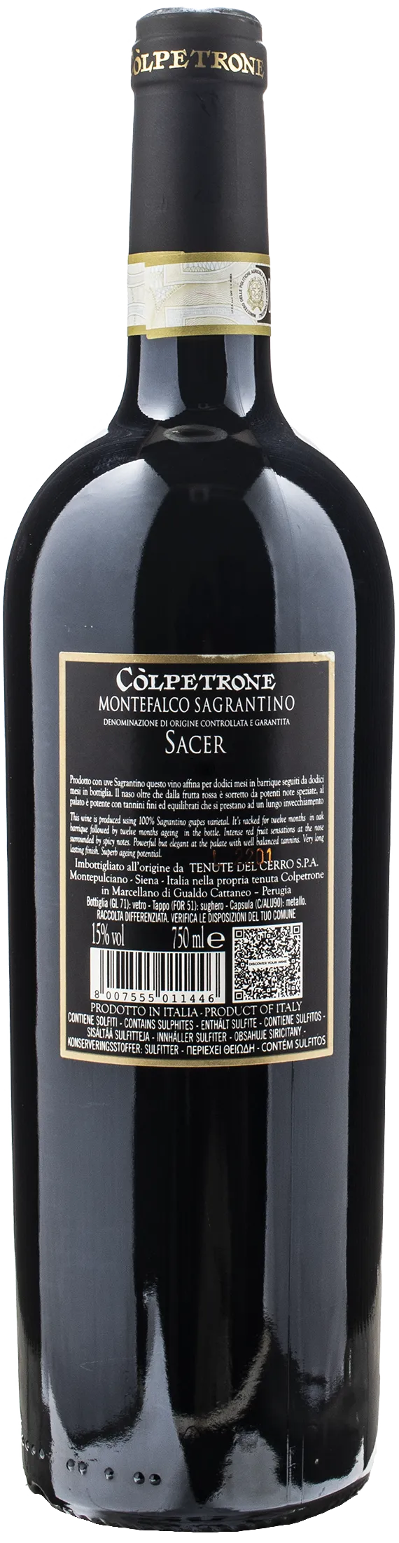 Colpetrone Sagrantino di Montefalco Sacer 2011