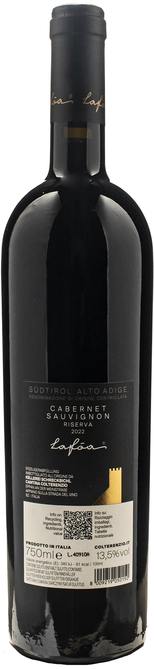 Colterenzio Cabernet Sauvignon Lafoa Riserva 2022