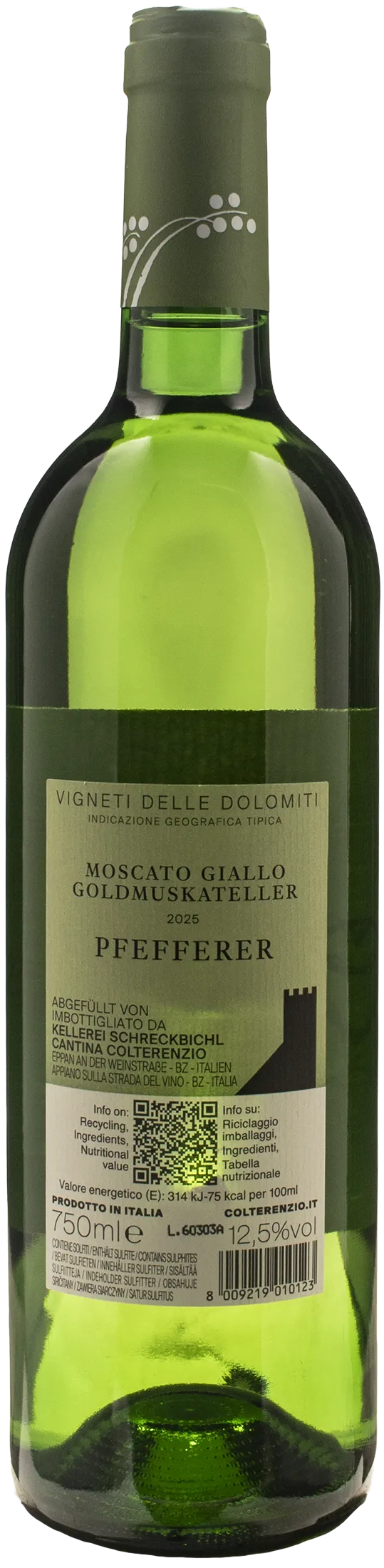 Colterenzio Pfefferer Moscato Giallo 2025