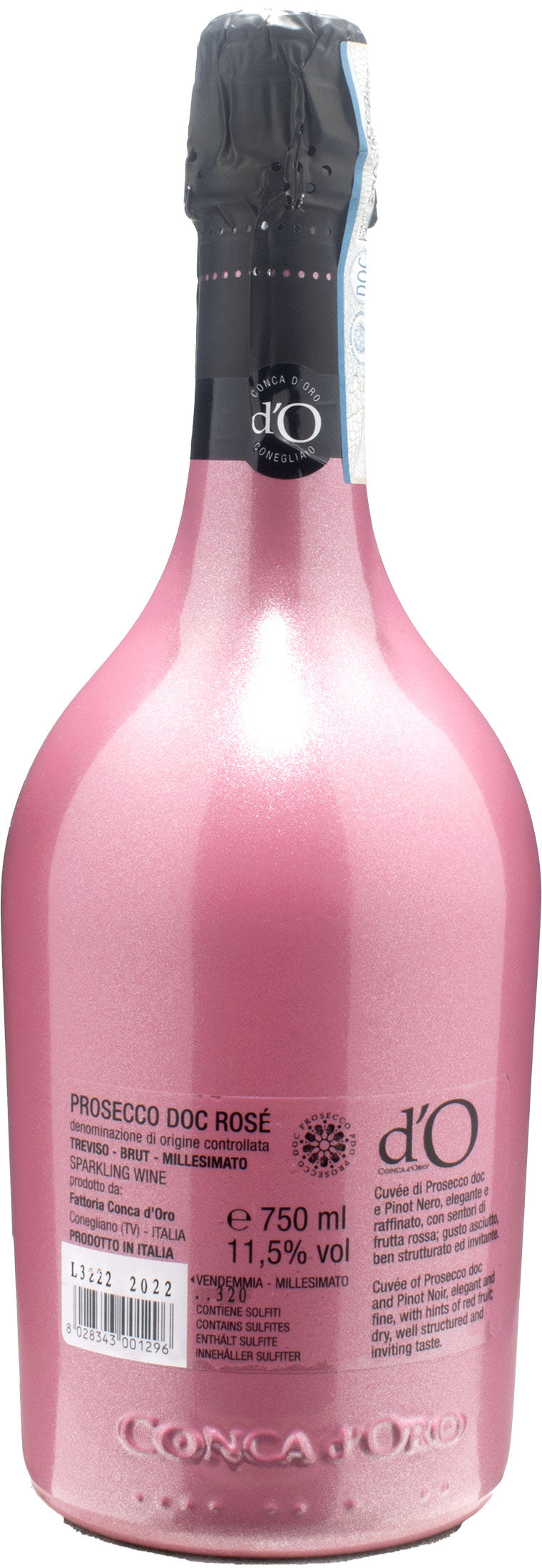Conca d'Oro Prosecco Rosé Millesimato Brut 2022
