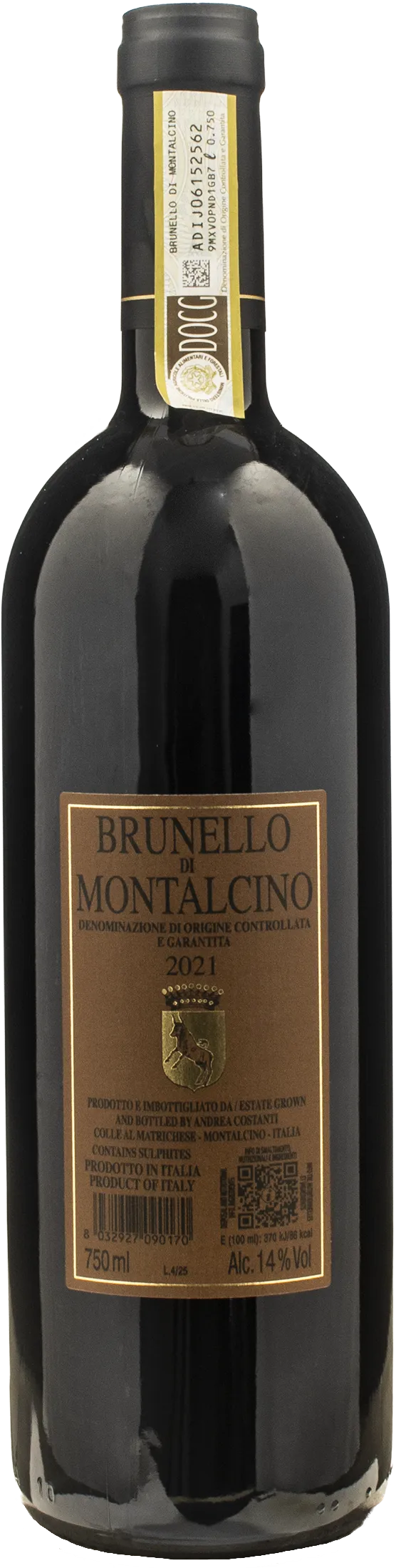 Conti Costanti Brunello di Montalcino 2021